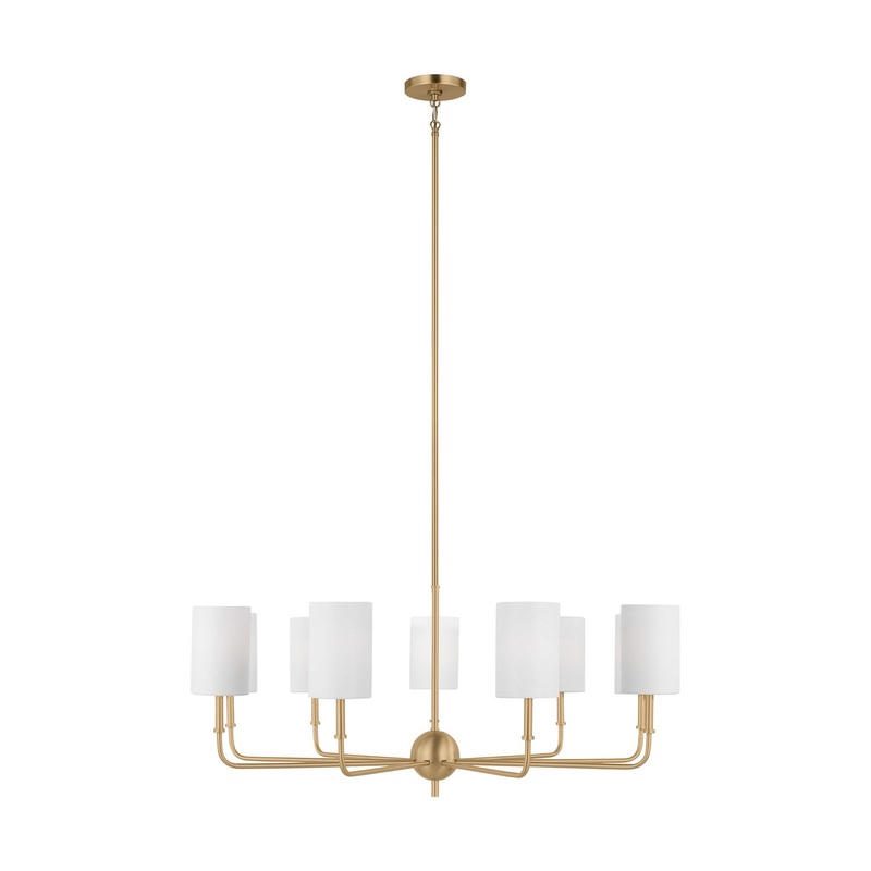 Visual Comfort Studio 3109309EN-848 Foxdale LED Chandelier, Satin Brass