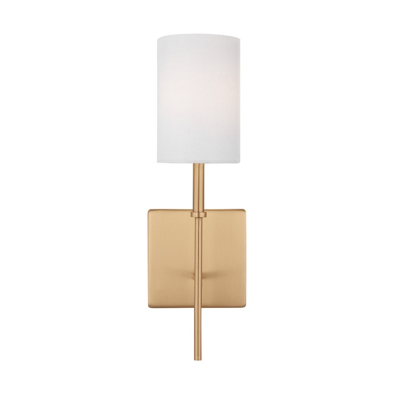 Visual Comfort Studio 4109301-848 Foxdale One Light Bath Vanity, Satin Brass