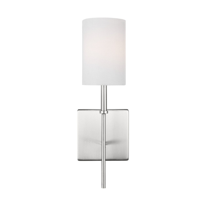 Visual Comfort Studio 4109301-962 Foxdale One Light Bath Vanity, Brushed Nickel