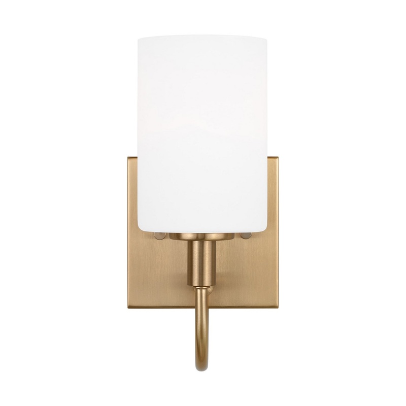 Visual Comfort Studio 4157101-848 Oak Moore One Light Bath Vanity, Satin Brass