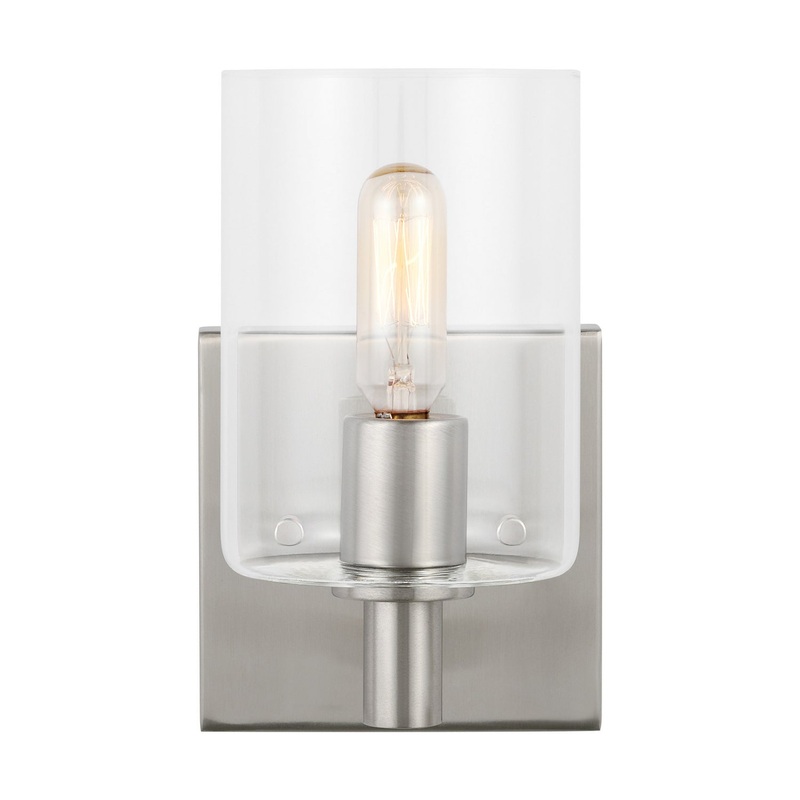 Visual Comfort Studio 4164201-962 Fullton One Light Bath Vanity, Brushed Nickel