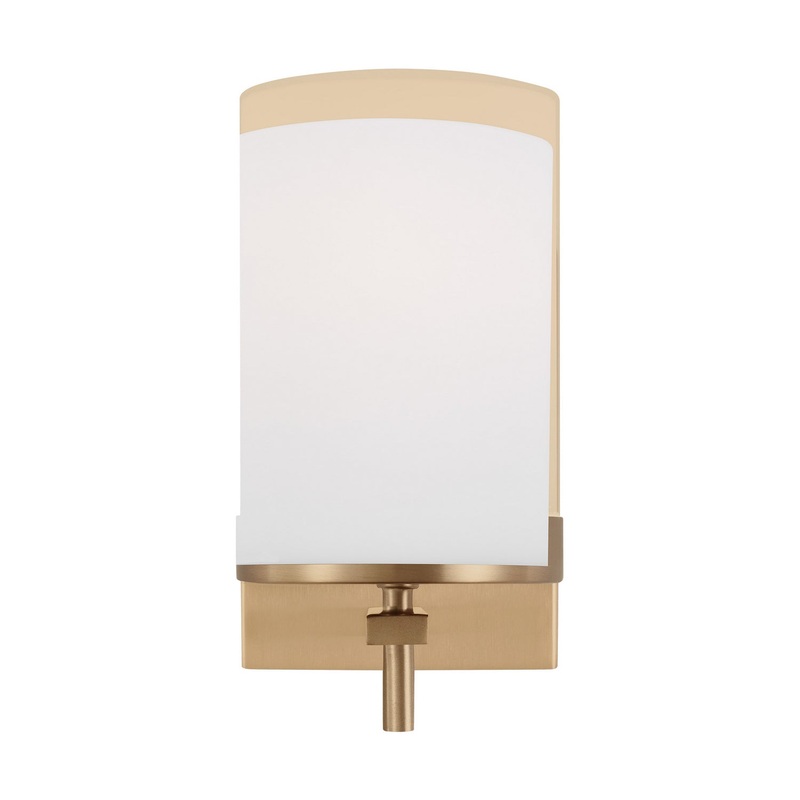 Visual Comfort Studio 4190301EN3-848 Zire One Light Wall / Bath Sconce, Satin Brass