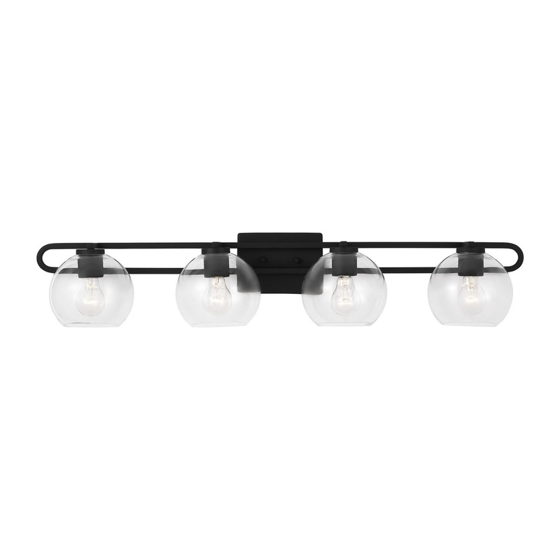 Visual Comfort Studio 4455704-112 Codyn Four Light Bath Vanity, Midnight Black