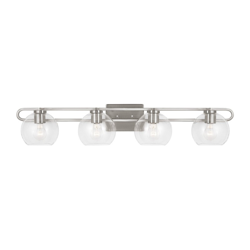 Visual Comfort Studio 4455704-962 Codyn Four Light Bath Vanity, Brushed Nickel