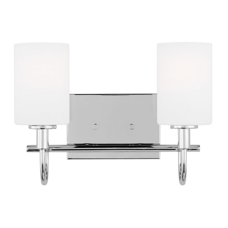 Visual Comfort Studio 4457102-05 Oak Moore Two Light Bath Vanity, Chrome