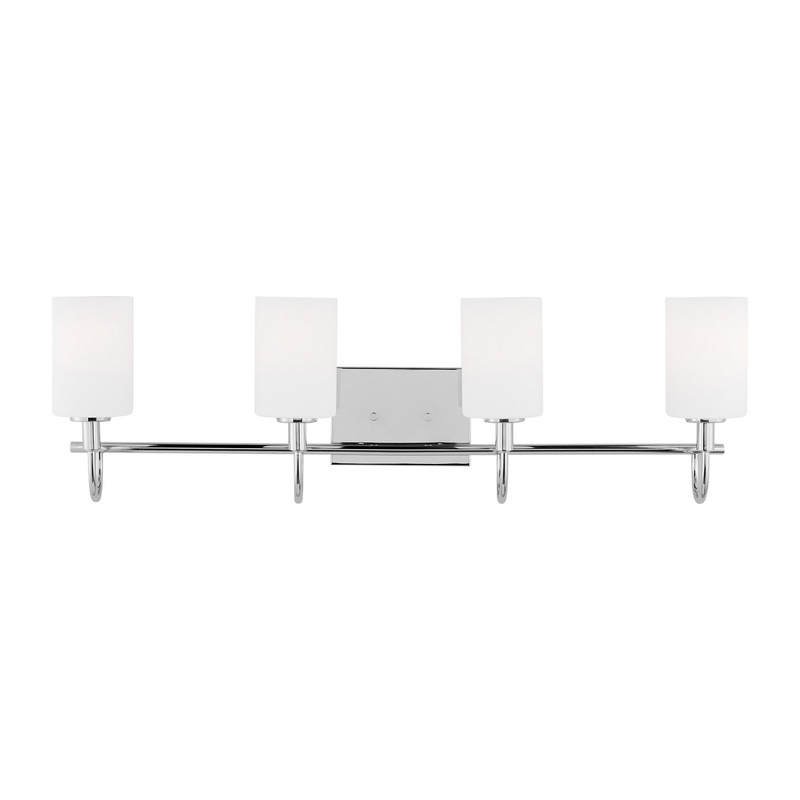 Visual Comfort Studio 4457104-05 Oak Moore Four Light Bath Vanity, Chrome