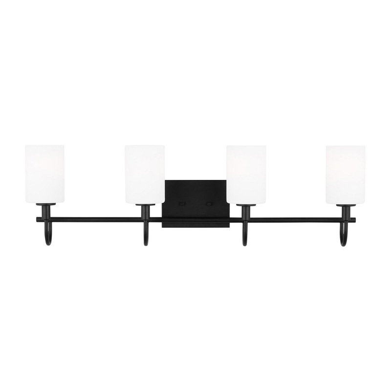 Visual Comfort Studio 4457104EN3-112 Oak Moore LED Bath Wall Sconce, Midnight Black