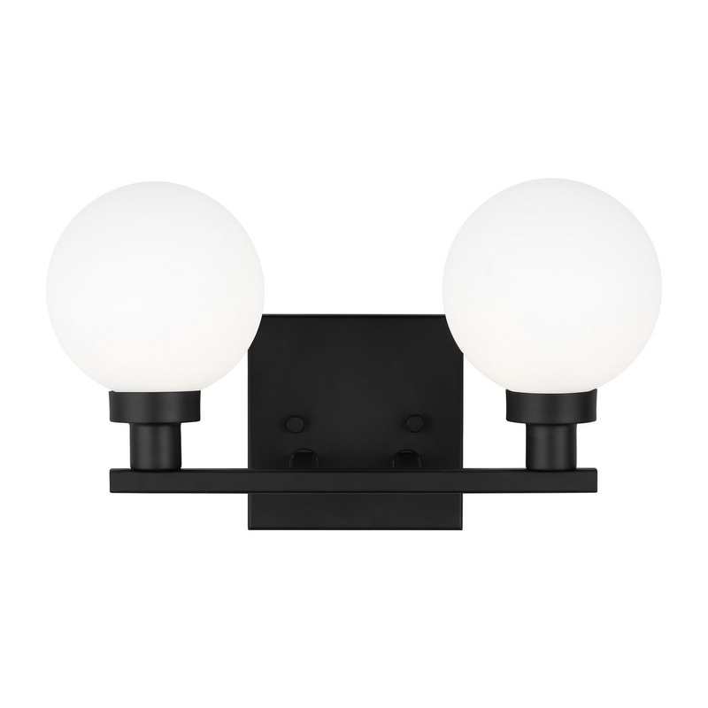 Visual Comfort Studio 4461602-112 Clybourn Two Light Bath Vanity, Midnight Black
