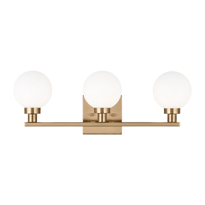 Visual Comfort Studio 4461603-848 Clybourn Three Light Bath Vanity, Satin Brass
