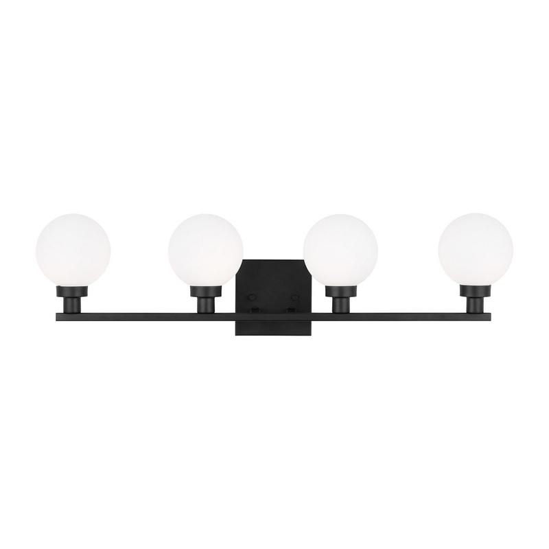 Visual Comfort Studio 4461604-112 Clybourn Four Light Bath Vanity, Midnight Black