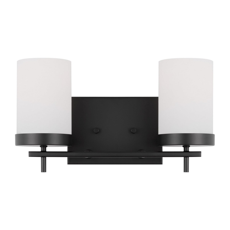 Visual Comfort Studio 4490302-112 Zire Two Light Bath, Midnight Black