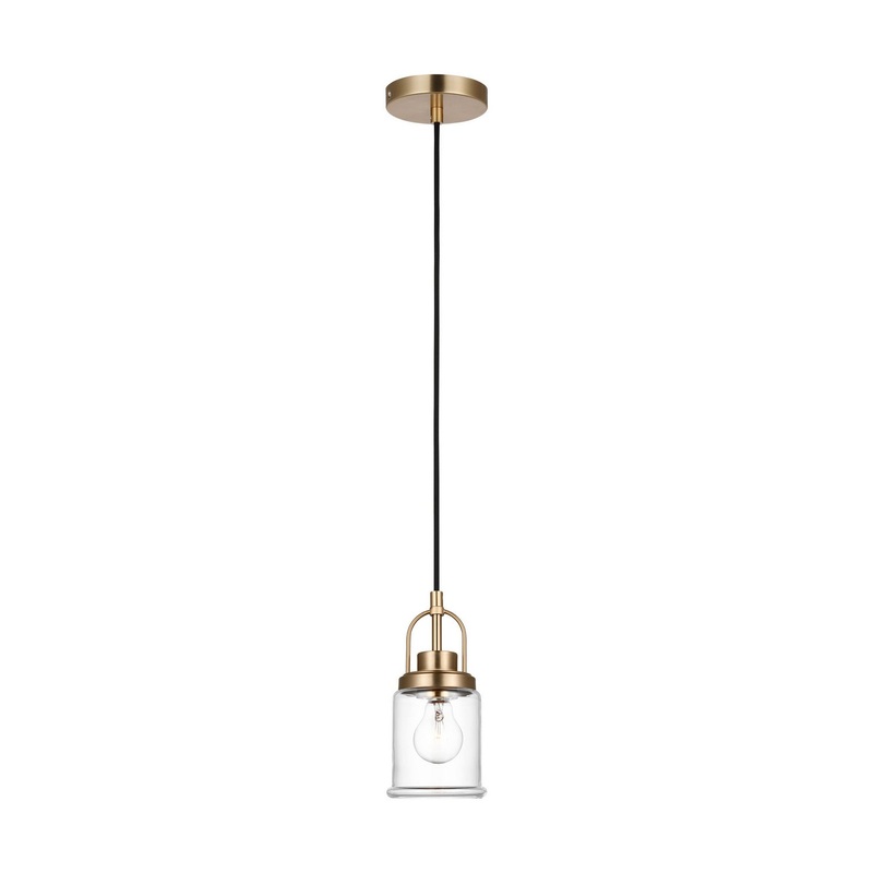 Visual Comfort Studio 6544701-848 Anders One Light Pendant, Satin Brass