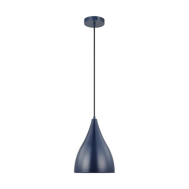 Visual Comfort Studio 6545301EN3-127 Oden LED Pendant, Navy