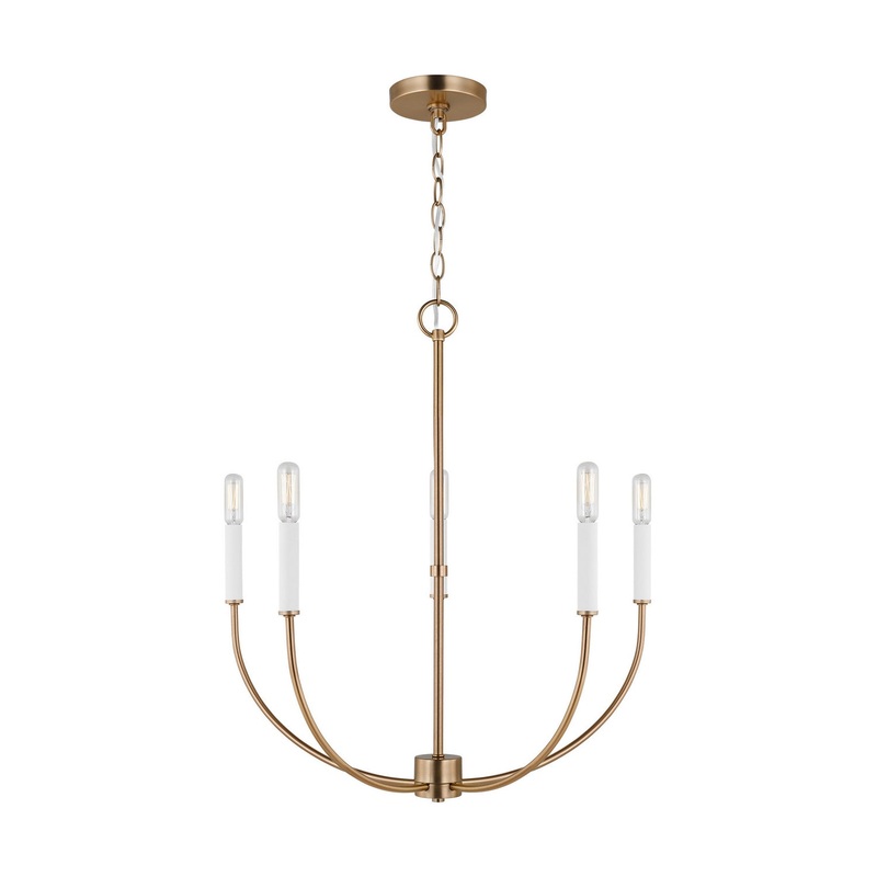 Visual Comfort Studio 3167105EN-848 Greenwich LED Chandelier, Satin Brass