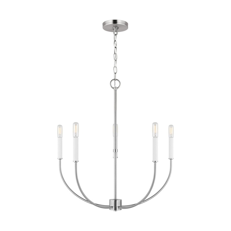 Visual Comfort Studio 3167105EN-962 Greenwich LED Chandelier, Brushed Nickel