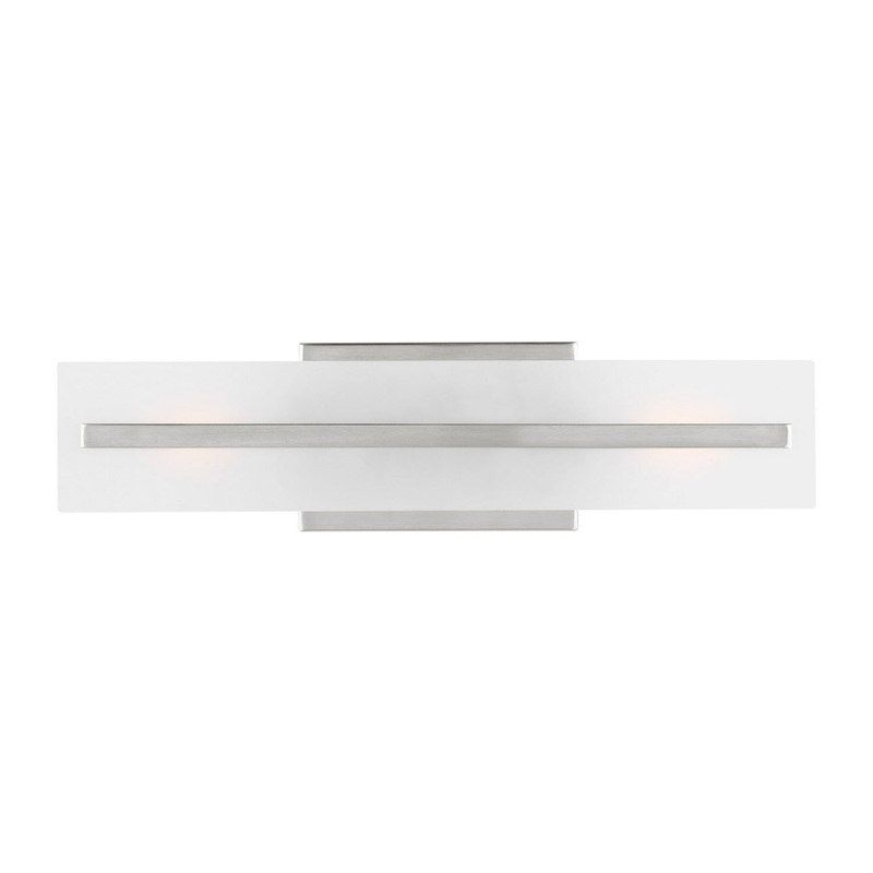 Visual Comfort Studio 4454302-962 Dex Two Light Bath Vanity, Brushed Nickel