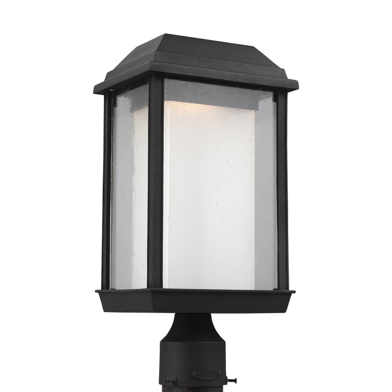 Visual Comfort Studio OL12807TXB-L1 McHenry LED Outdoor Post Lantern, Textured Black (Discontinued)