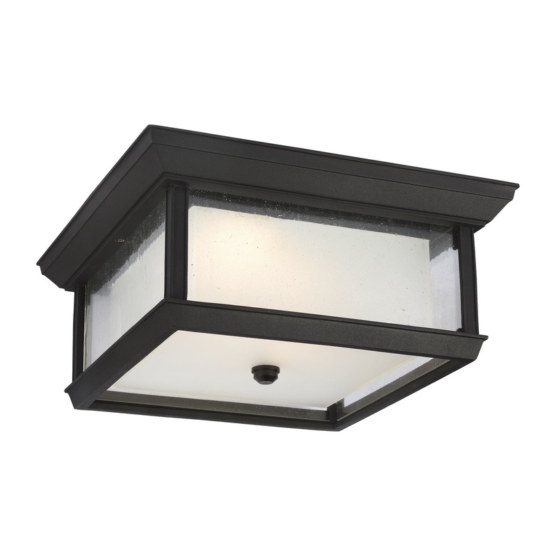 Visual Comfort Studio OL12813TXB-L1 McHenry LED Outdoor Flush Mount, Textured Black