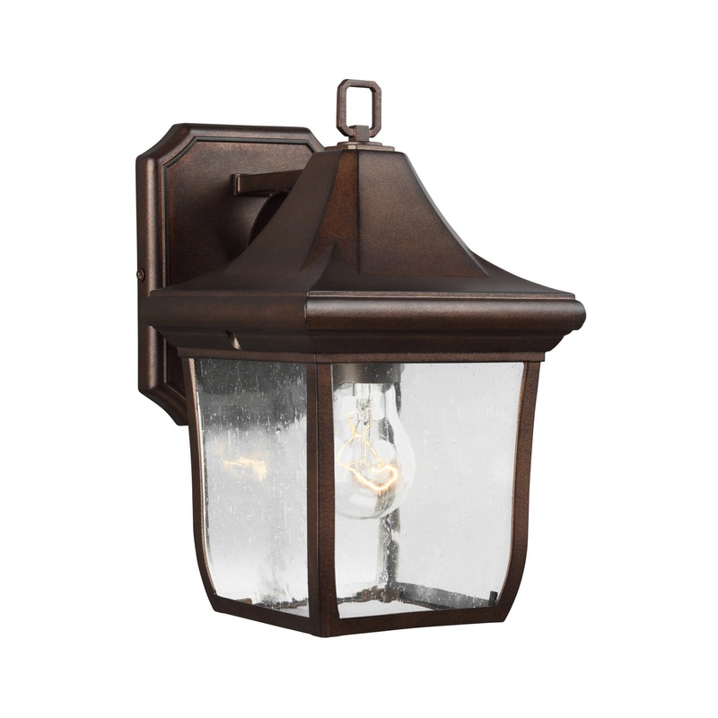 Visual Comfort Studio OL13100PTBZ Oakmont One Light Outdoor Wall Lantern, Patina Bronze