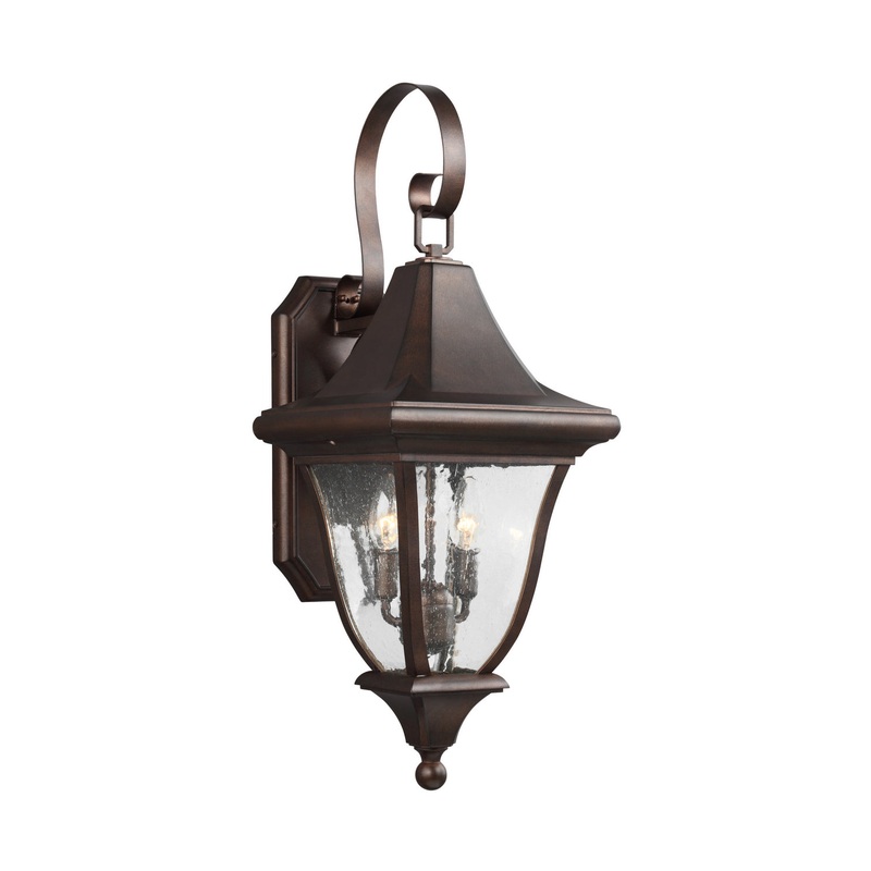 Visual Comfort Studio OL13101PTBZ Oakmont Two Light Outdoor Wall Lantern, Patina Bronze