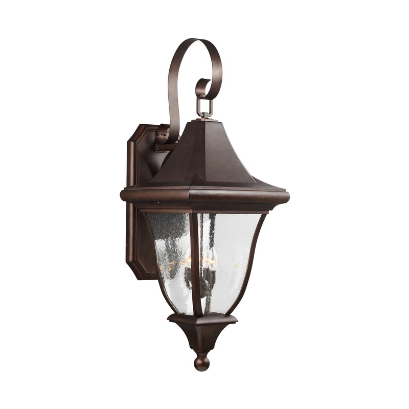 Visual Comfort Studio OL13103PTBZ Oakmont Four Light Outdoor Wall Lantern, Patina Bronze