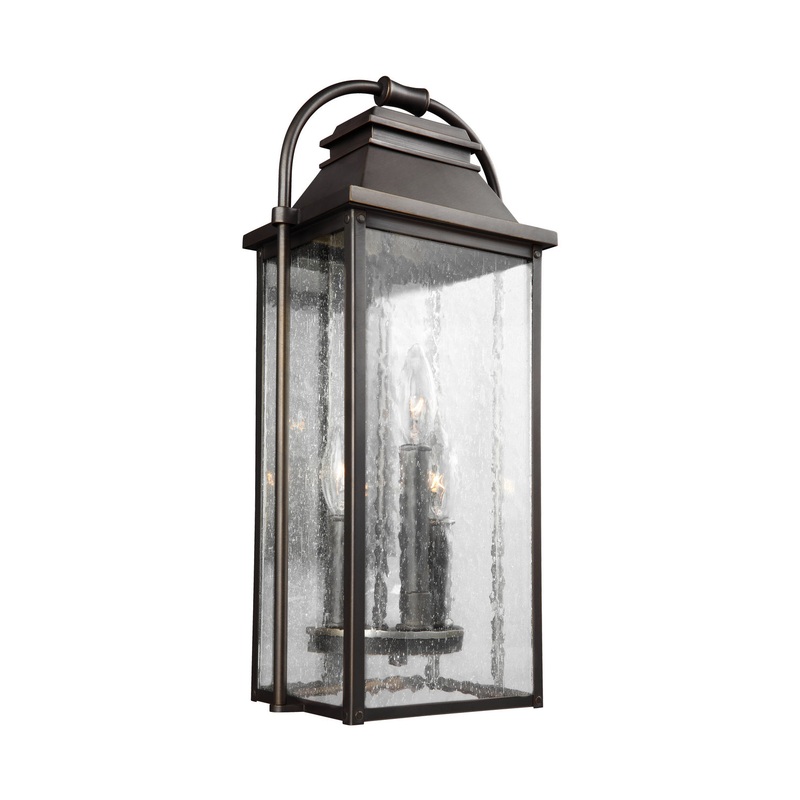 Visual Comfort Studio OL13200ANBZ Wellsworth Three Light Lantern, Antique Bronze