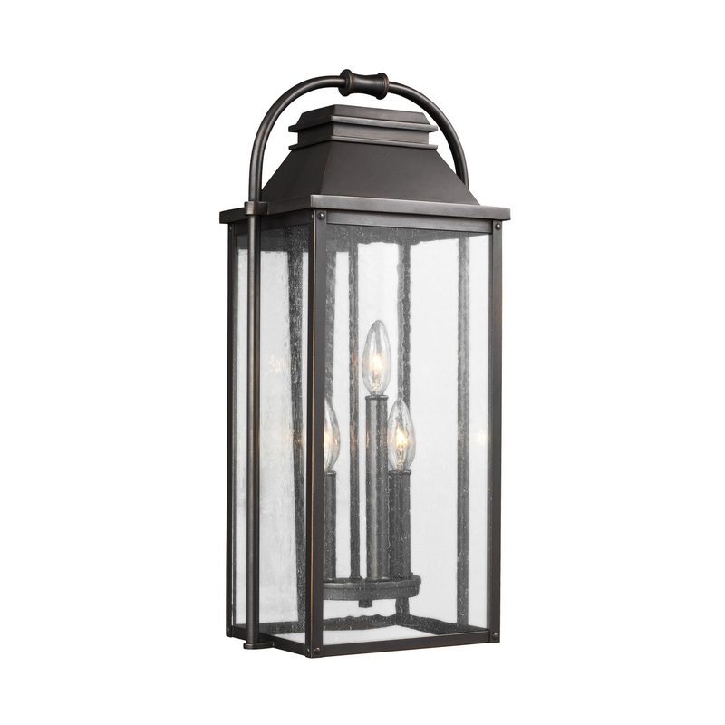 Visual Comfort Studio OL13201ANBZ Wellsworth Three Light Lantern, Antique Bronze