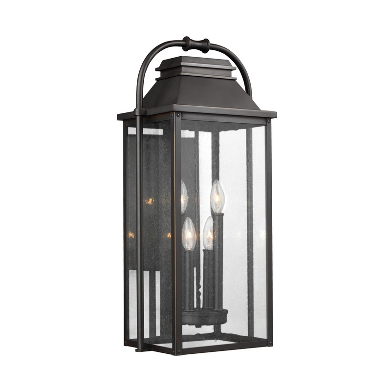 Visual Comfort Studio OL13202ANBZ Wellsworth Four Light Lantern, Antique Bronze