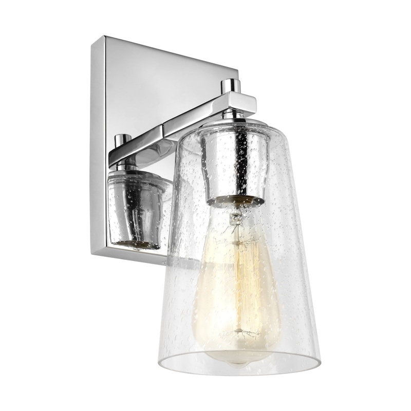 Visual Comfort Studio VS24301CH Mercer One Light Wall Sconce, Chrome