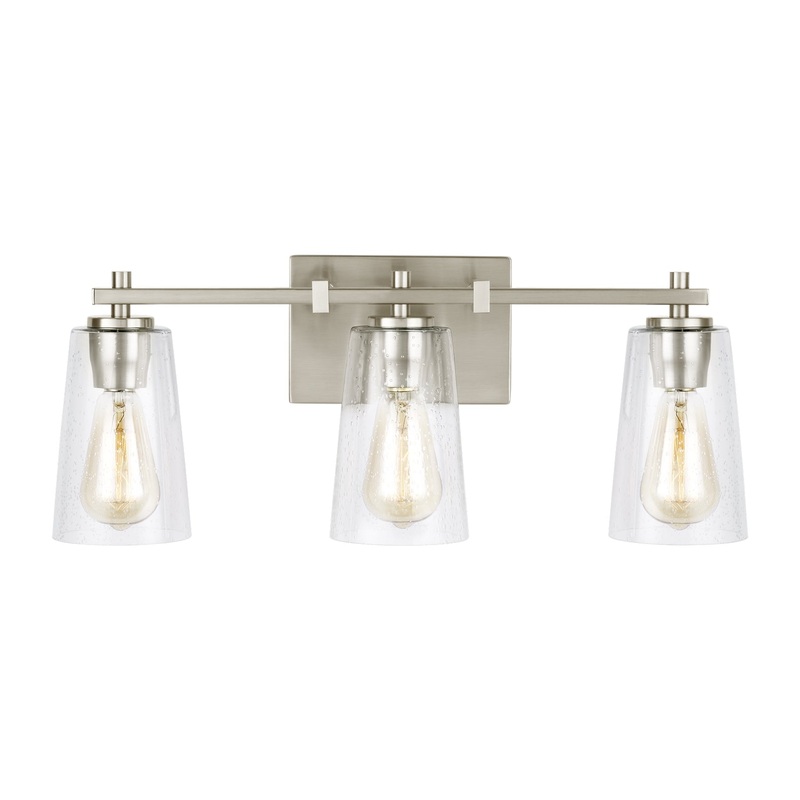 Visual Comfort Studio VS24303SN Mercer Three Light Vanity, Satin Nickel