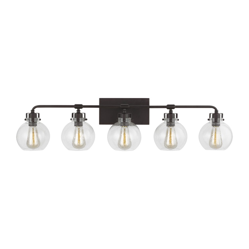 Visual Comfort Studio VS24405ORB Clara Five Light Vanity, Oil Rubbed Bronze