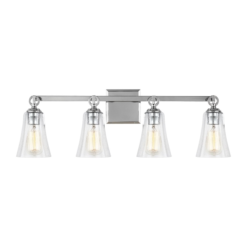 Visual Comfort Studio VS24704CH Monterro Four Light Vanity, Chrome