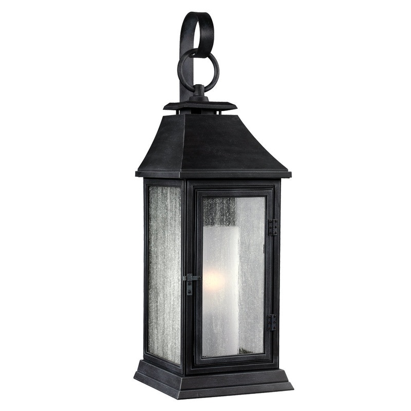 Visual Comfort Studio OL10600DWZ Shepherd One Light Lantern, Dark Weathered Zinc