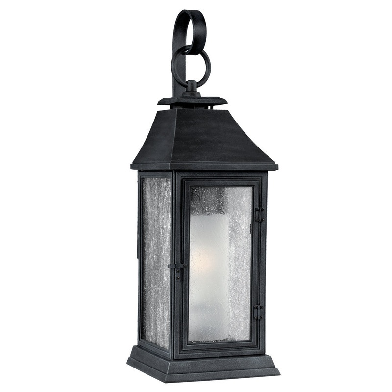 Visual Comfort Studio OL10601DWZ Shepherd One Light Lantern, Dark Weathered Zinc