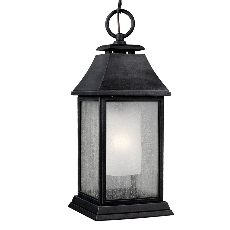 Visual Comfort Studio OL10611DWZ Shepherd One Light Outdoor Pendant, Dark Weathered Zinc