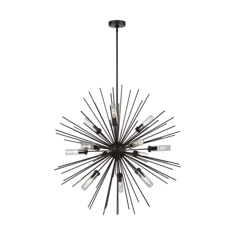 Visual Comfort Studio OLF3296/12ORB Hilo 12 Light Outdoor Chandelier, Oil Rubbed Bronze