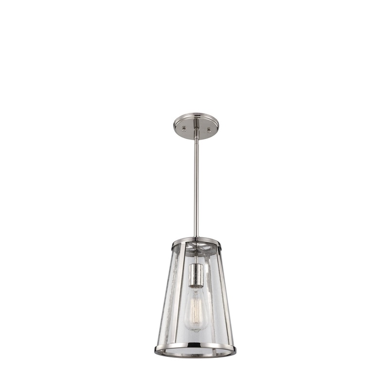 Visual Comfort Studio P1287PN Harrow One Light Pendant, Polished Nickel (Discontinued)