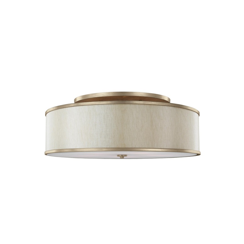 Visual Comfort Studio SF340SG Lennon Five Light Semi-Flush Mount, Sunset Gold