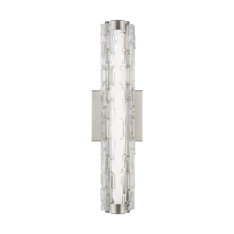 Visual Comfort Studio WB1876SN-L1 Cutler LED Wall Sconce, Satin Nickel