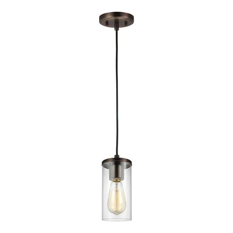 Visual Comfort Studio 6190301EN7-778 Zire One Light Mini-Pendant, Brushed Oil Rubbed Bronze