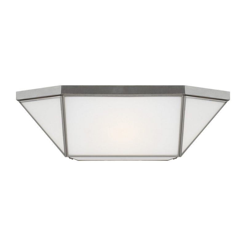 Visual Comfort Studio 7679454EN3-962 Morrison Four Light Flush Mount, Brushed Nickel