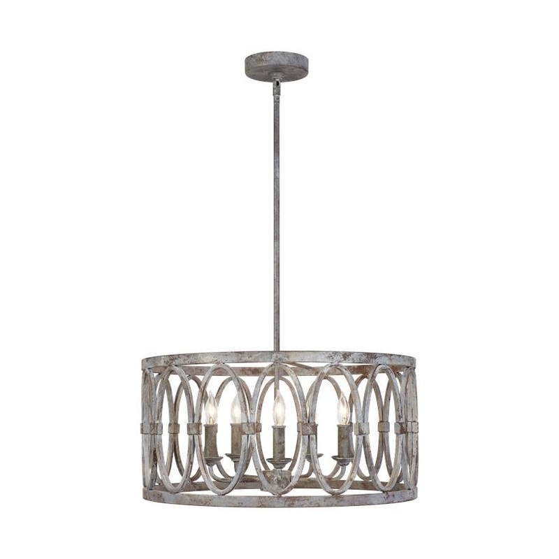 Visual Comfort Studio F3222/5DA Patrice Five Light Hanging Shade, Deep Abyss