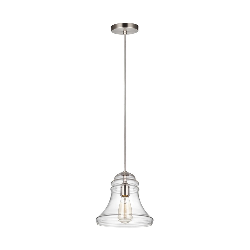 Visual Comfort Studio P1440SN Doyle One Light Mini-Pendant, Satin Nickel