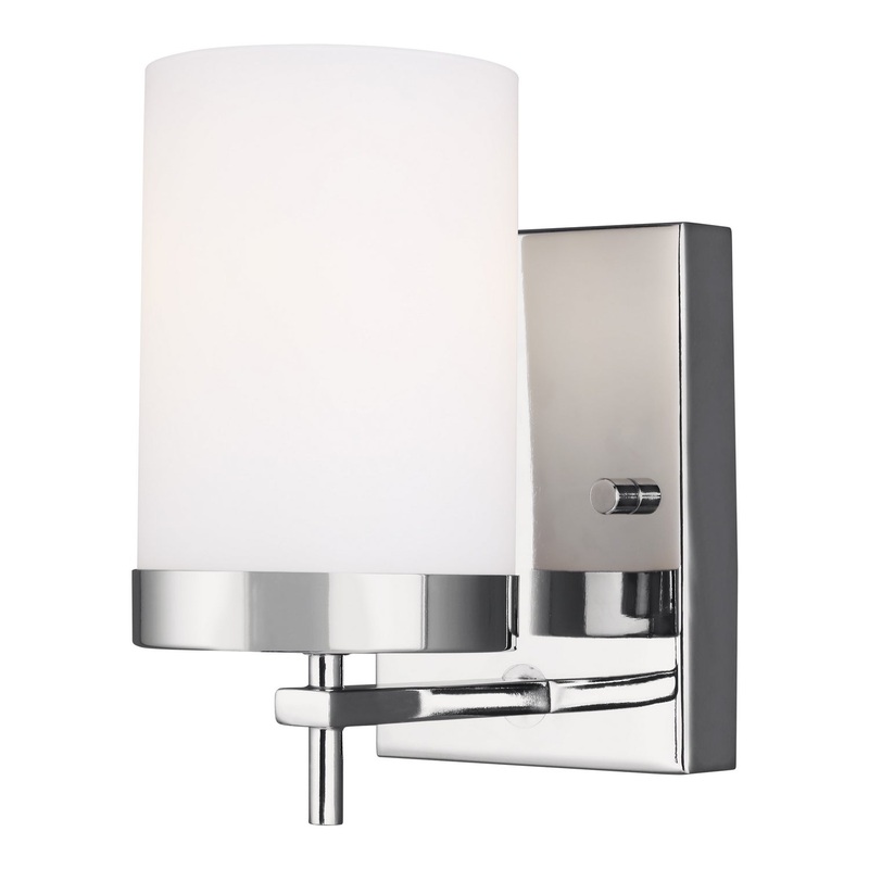 Visual Comfort Studio 4190301-05 Zire One Light Wall / Bath Sconce, Chrome