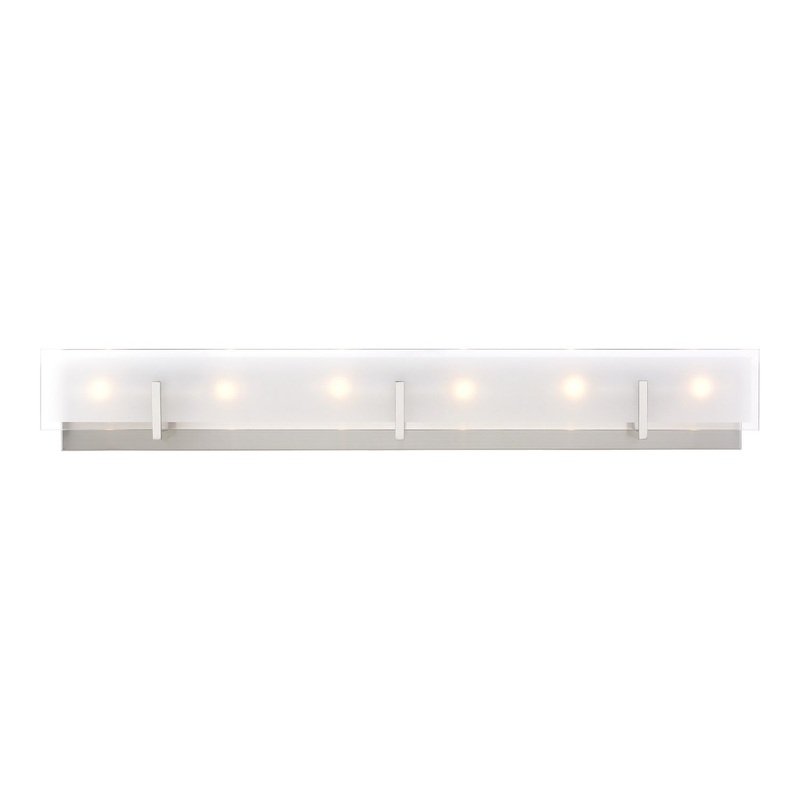 Visual Comfort Studio 4430806EN-962 Syll Six Light Wall / Bath, Brushed Nickel