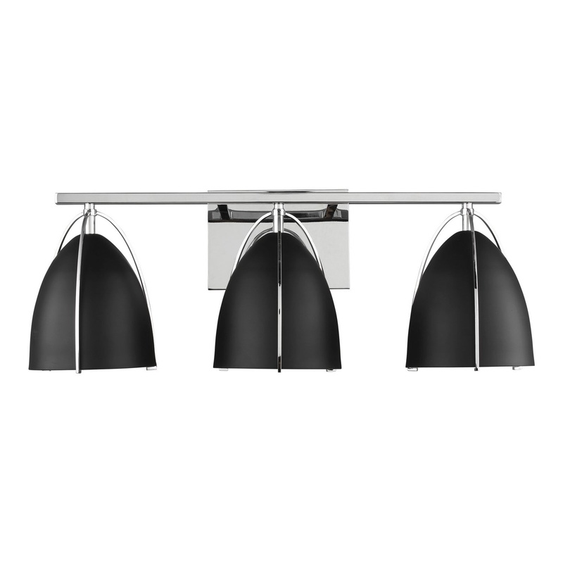 Visual Comfort Studio 4451703-05 Norman Three Light Wall / Bath, Chrome