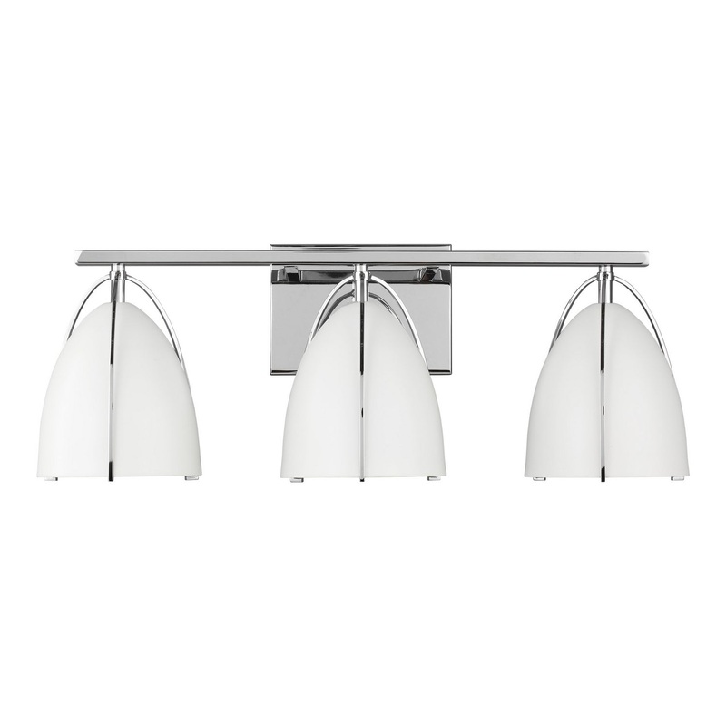 Visual Comfort Studio 4451803EN3-05 Norman Three Light Wall / Bath, Chrome