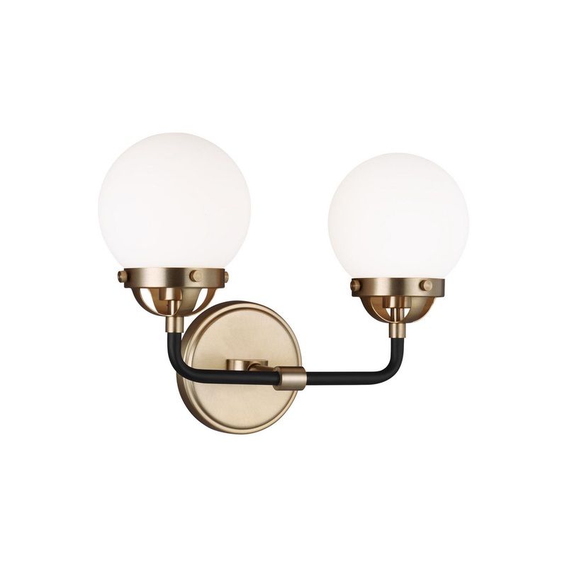 Visual Comfort Studio 4487902EN-848 Cafe Two Light Wall / Bath, Satin Brass