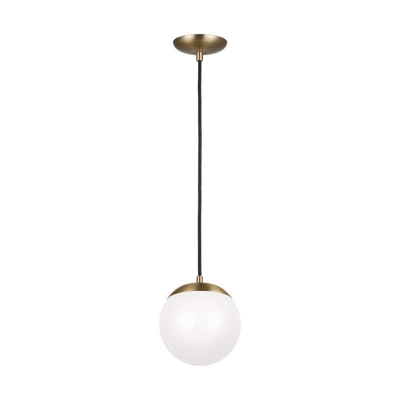 Visual Comfort Studio 601893S-848 Leo - Hanging Globe LED Pendant, Satin Brass