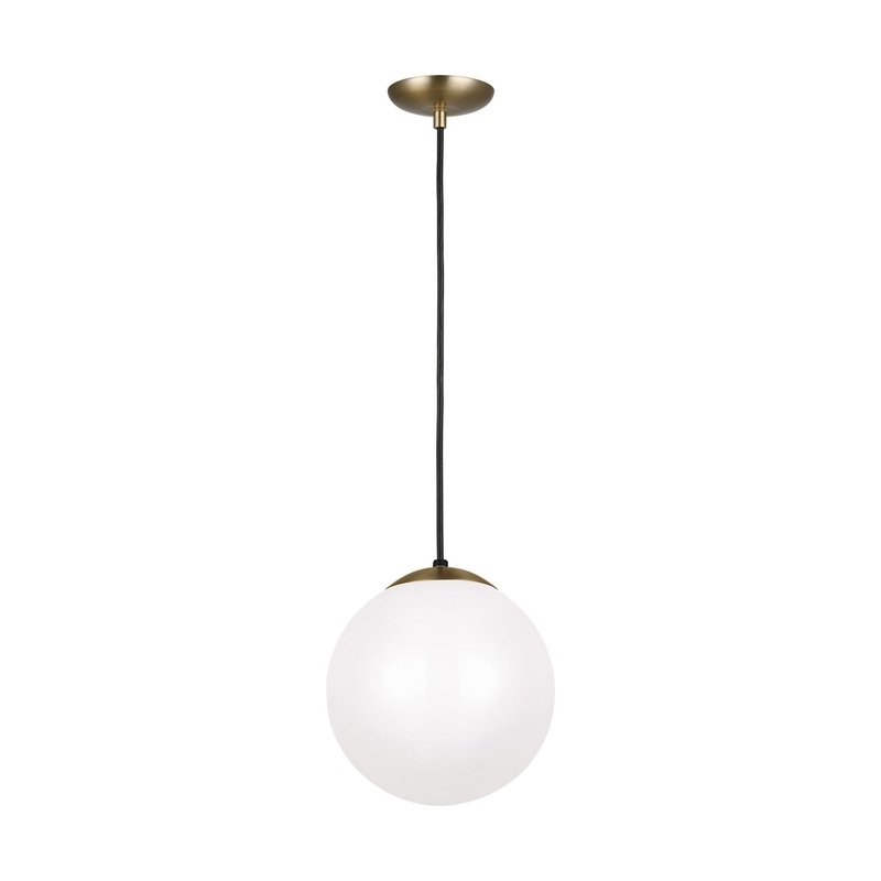 Visual Comfort Studio 6020-848 Leo - Hanging Globe One Light Pendant, Satin Brass